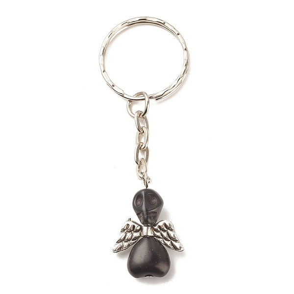PandaHall Dyed Synthetic Turquoise Keychains, with CCB Plastic Beads and Iron Split Key Rings, Angel, Black, 8cm Synthetic Turquoise Angel &...
PandaHall Dyed Synthetic Turquoise Keychains, with CCB Plastic Beads and Iron Split Key Rings, Angel, Black, 8cm Synthetic Turquoise Angel &...