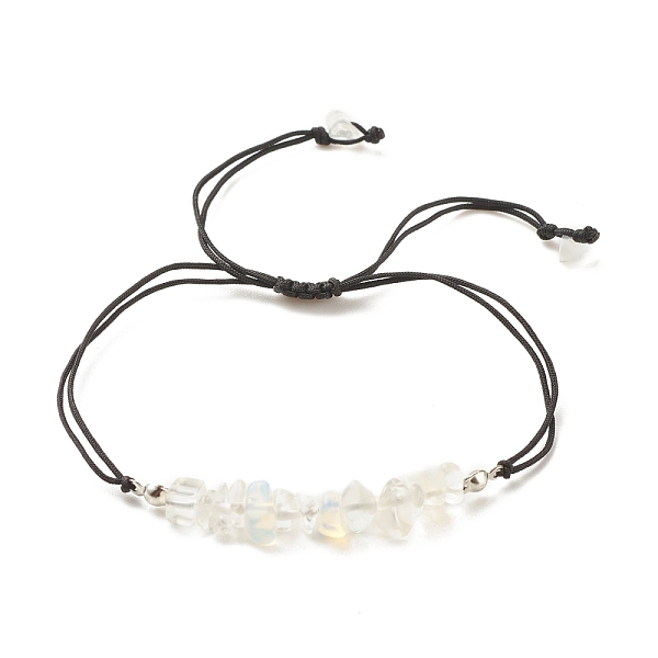 PandaHall Opalite Chips Braided Bead Bracelet, Gemstone Adjustable Bracelet for Women, Inner Diameter: 5/8~3-5/8 inch(1.6~9.3cm) Opalite
PandaHall Opalite Chips Braided Bead Bracelet, Gemstone Adjustable Bracelet for Women, Inner Diameter: 5/8~3-5/8 inch(1.6~9.3cm) Opalite