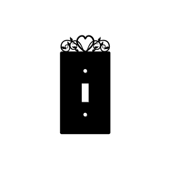 PandaHall Iron Light Switch Plate Outlet Cover, Metal Switch Plates Decoration, with Screws, Rectangle with Heart & Leaf, Black, 137x69mm...
PandaHall Iron Light Switch Plate Outlet Cover, Metal Switch Plates Decoration, with Screws, Rectangle with Heart & Leaf, Black, 137x69mm...