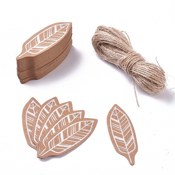 PandaHall Paper Gift Tags, Hange Tags, For Arts and Crafts, with Jute Twine, Feather, BurlyWood, 49x17x0.5mm, 50pcs/set Paper Orange
PandaHall Paper Gift Tags, Hange Tags, For Arts and Crafts, with Jute Twine, Feather, BurlyWood, 49x17x0.5mm, 50pcs/set Paper Orange