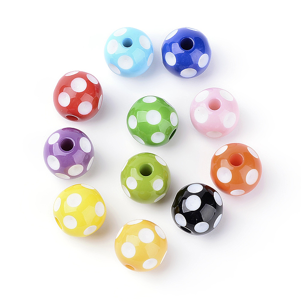PandaHall Opaque Acrylic Beads, Round, Mixed Color, 14x13mm, Hole: 2mm Acrylic Round Multicolor
PandaHall Opaque Acrylic Beads, Round, Mixed Color, 14x13mm, Hole: 2mm Acrylic Round Multicolor