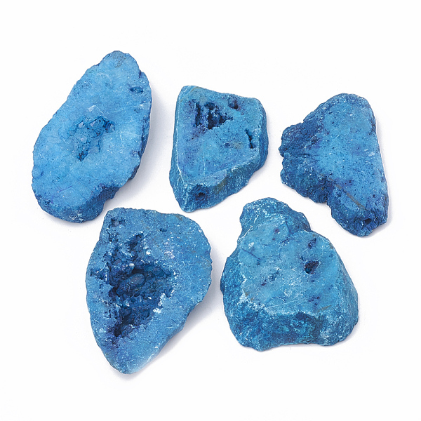 PandaHall Natural Agate Beads, Dyed, Nuggets, No Hole/Undrilled, Dodger Blue, 44~58x30~42x9~10mm Natural Agate Nuggets Blue
PandaHall Natural Agate Beads, Dyed, Nuggets, No Hole/Undrilled, Dodger Blue, 44~58x30~42x9~10mm Natural Agate Nuggets Blue