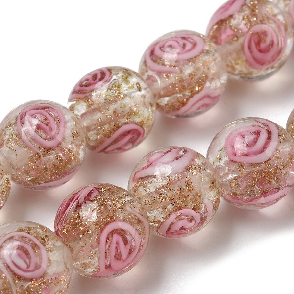 PandaHall Olycraft Handmade Gold Sand Lampwork Beads Strands, Round, Vortex Pattern, Clear, 12mm, Hole: 2mm, about 30pcs/box Lampwork Round...
PandaHall Olycraft Handmade Gold Sand Lampwork Beads Strands, Round, Vortex Pattern, Clear, 12mm, Hole: 2mm, about 30pcs/box Lampwork Round...