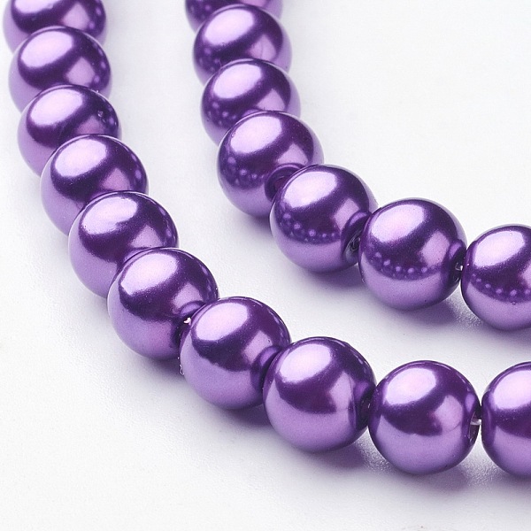 PandaHall Round Glass Pearl Beads Strands, Dyed, Blue Violet, 8mm, Hole: 1mm, about 106pcs/strand, 33 inch Glass Round Purple
PandaHall Round Glass Pearl Beads Strands, Dyed, Blue Violet, 8mm, Hole: 1mm, about 106pcs/strand, 33 inch Glass Round Purple