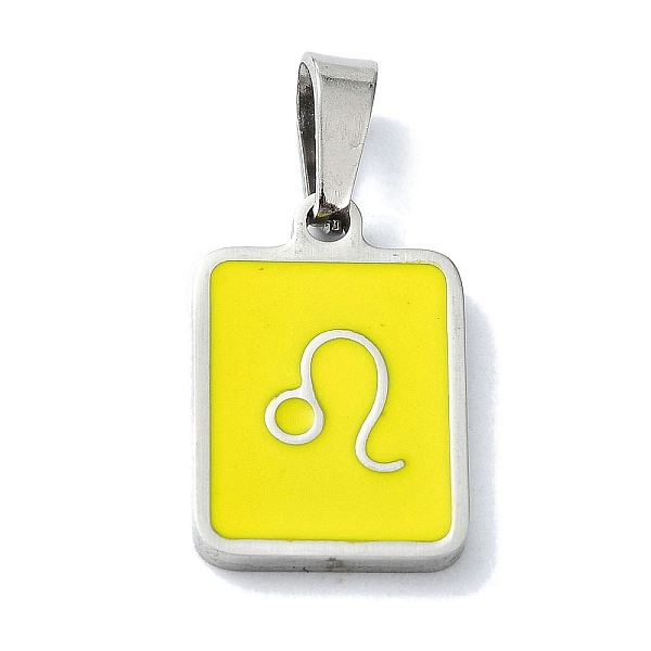 PandaHall 304 Stainless Steel Pendants, with Enamel, Stainless Steel Color, Rectangle with Constellation Charms, Leo, 16x11x1.5mm, Hole...
PandaHall 304 Stainless Steel Pendants, with Enamel, Stainless Steel Color, Rectangle with Constellation Charms, Leo, 16x11x1.5mm, Hole...