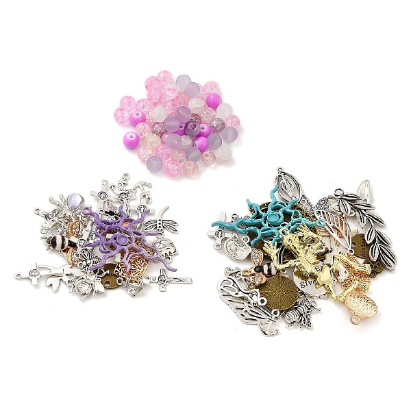 PandaHall Glass Bead, with Alloy Pendant, for DIY Finding, Mixed Shapes, 13~54.5x10~44x1~5mm, Hole: 1.2~3mm Alloy Mixed Shapes Multicolor
PandaHall Glass Bead, with Alloy Pendant, for DIY Finding, Mixed Shapes, 13~54.5x10~44x1~5mm, Hole: 1.2~3mm Alloy Mixed Shapes Multicolor
