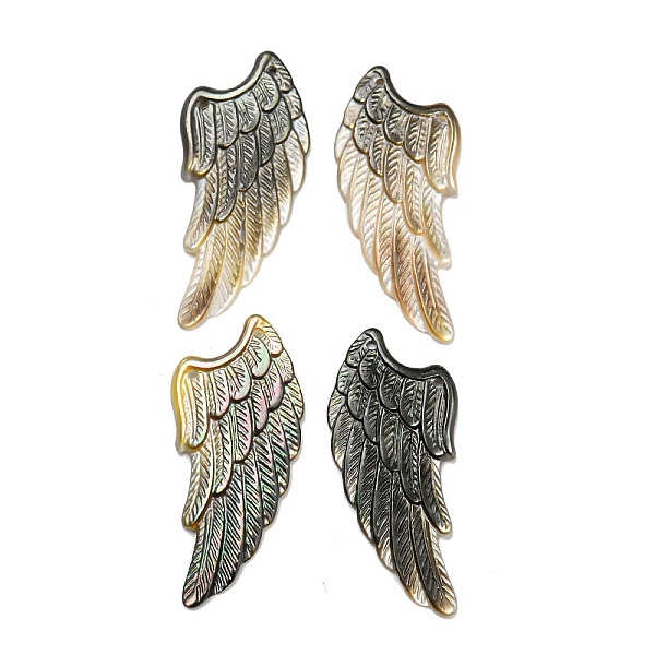 PandaHall Natural Black Lip Shell Pendants, Sea Shell, 2-hole, Wing Charms, 34x15x1.8~2mm, Hole: 1mm Sea Shell Wing Black
PandaHall Natural Black Lip Shell Pendants, Sea Shell, 2-hole, Wing Charms, 34x15x1.8~2mm, Hole: 1mm Sea Shell Wing Black
