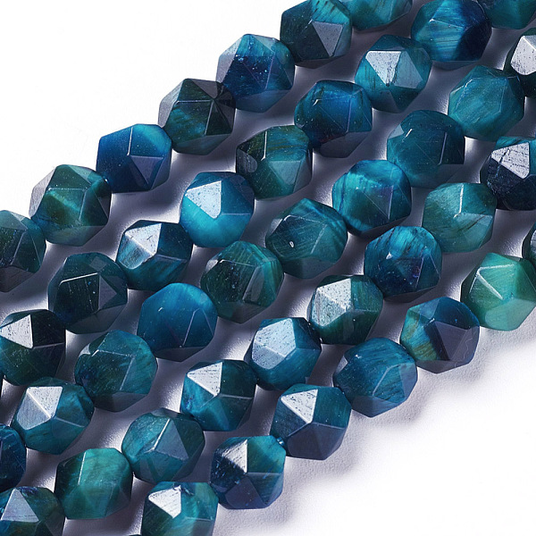 PandaHall Natural Tiger Eye Beads Strands, Dyed & Heated, Faceted Star Cut Beads, Steel Blue, 7~8mm, Hole: 1mm, about 47~48pcs/strand, 15.2...
PandaHall Natural Tiger Eye Beads Strands, Dyed & Heated, Faceted Star Cut Beads, Steel Blue, 7~8mm, Hole: 1mm, about 47~48pcs/strand, 15.2...