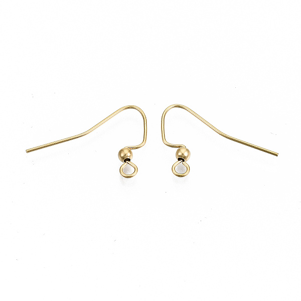 PandaHall 304 Stainless Steel Earring Hooks, Ear Wire, with Horizontal Loop, Cadmium Free & Nickel Free & Lead Free, Golden, 17x22mm, Hole...
PandaHall 304 Stainless Steel Earring Hooks, Ear Wire, with Horizontal Loop, Cadmium Free & Nickel Free & Lead Free, Golden, 17x22mm, Hole...