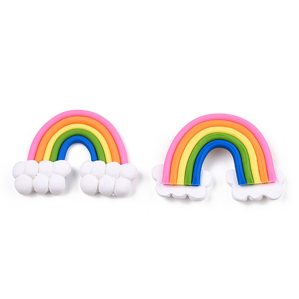 PandaHall Handmade Polymer Clay Cabochons, Rainbow with Cloud, Colorful, 31~38x45~53x8~9mm Polymer Clay Rainbow
PandaHall Handmade Polymer Clay Cabochons, Rainbow with Cloud, Colorful, 31~38x45~53x8~9mm Polymer Clay Rainbow
