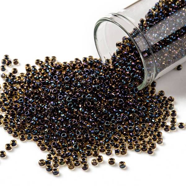 PandaHall TOHO Round Seed Beads, Japanese Seed Beads, (245) Inside Color AB Jonquil/Jet Lined, 11/0, 2.2mm, Hole: 0.8mm, about...
PandaHall TOHO Round Seed Beads, Japanese Seed Beads, (245) Inside Color AB Jonquil/Jet Lined, 11/0, 2.2mm, Hole: 0.8mm, about...