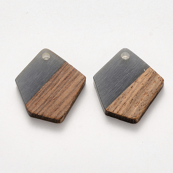 PandaHall Transparent Resin & Walnut Wood Pendants, Waxed, Polygon, Gray, 20.5x18.5x3~4mm, Hole: 2mm Resin+Wood Polygon Gray
PandaHall Transparent Resin & Walnut Wood Pendants, Waxed, Polygon, Gray, 20.5x18.5x3~4mm, Hole: 2mm Resin+Wood Polygon Gray