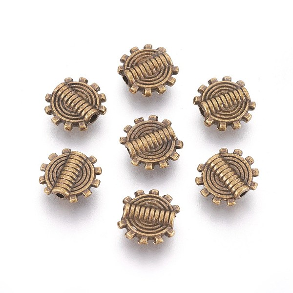 PandaHall Tibetan Style Alloy Beads, Cadmium Free & Nickel Free & Lead Free, Gear, Antique Bronze, 9.5x1.5mm, Hole: 1.5mm Alloy Gear
PandaHall Tibetan Style Alloy Beads, Cadmium Free & Nickel Free & Lead Free, Gear, Antique Bronze, 9.5x1.5mm, Hole: 1.5mm Alloy Gear