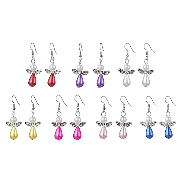 PandaHall Platinum Alloy & Plastic Dangle Earrings, Angle, Mixed Color, 54.5x22mm Alloy Angel & Fairy Multicolor
PandaHall Platinum Alloy & Plastic Dangle Earrings, Angle, Mixed Color, 54.5x22mm Alloy Angel & Fairy Multicolor