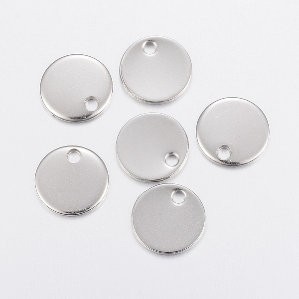 PandaHall 201 Stainless Steel Charms, Stamping Blank Tag, Flat Round, Stainless Steel Color, 12x1mm, Hole: 2mm 201 Stainless Steel Flat...
PandaHall 201 Stainless Steel Charms, Stamping Blank Tag, Flat Round, Stainless Steel Color, 12x1mm, Hole: 2mm 201 Stainless Steel Flat...