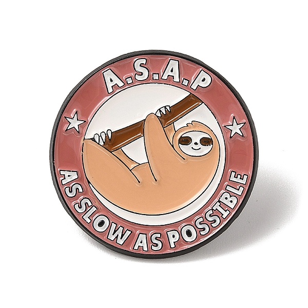 PandaHall Flat Round Enamel Pins, Black Alloy Brooches for Backpack Clothes, Sloth, 30.5x1.5mm Alloy+Enamel Sloth
PandaHall Flat Round Enamel Pins, Black Alloy Brooches for Backpack Clothes, Sloth, 30.5x1.5mm Alloy+Enamel Sloth