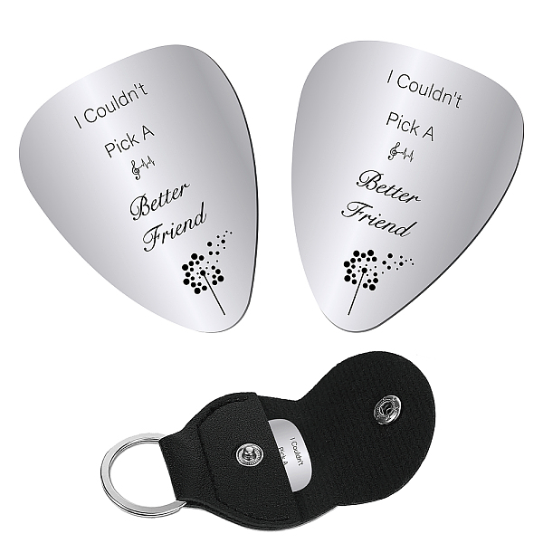 PandaHall CREATCABIN 2Pcs 201 Stainless Steel Guitar Picks, Plectrum Guitar Accessories, with 1Pc PU Leather Guitar Clip, for Musical...
PandaHall CREATCABIN 2Pcs 201 Stainless Steel Guitar Picks, Plectrum Guitar Accessories, with 1Pc PU Leather Guitar Clip, for Musical...