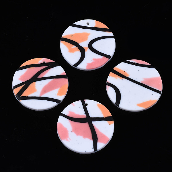 PandaHall Handmade Polymer Clay Pendants, Flat Round, Salmon, 32x2mm, Hole: 1.6mm Polymer Clay Flat Round Red
PandaHall Handmade Polymer Clay Pendants, Flat Round, Salmon, 32x2mm, Hole: 1.6mm Polymer Clay Flat Round Red