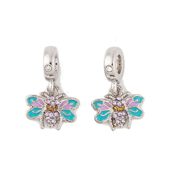 PandaHall Rack Plating Alloy Rhinestone European Dangle Charms, Bee Large Hole Pendants with Enamel, Colorful, Platinum, 23mm, Bee..., Multicolor
PandaHall Rack Plating Alloy Rhinestone European Dangle Charms, Bee Large Hole Pendants with Enamel, Colorful, Platinum, 23mm, Bee..., Multicolor