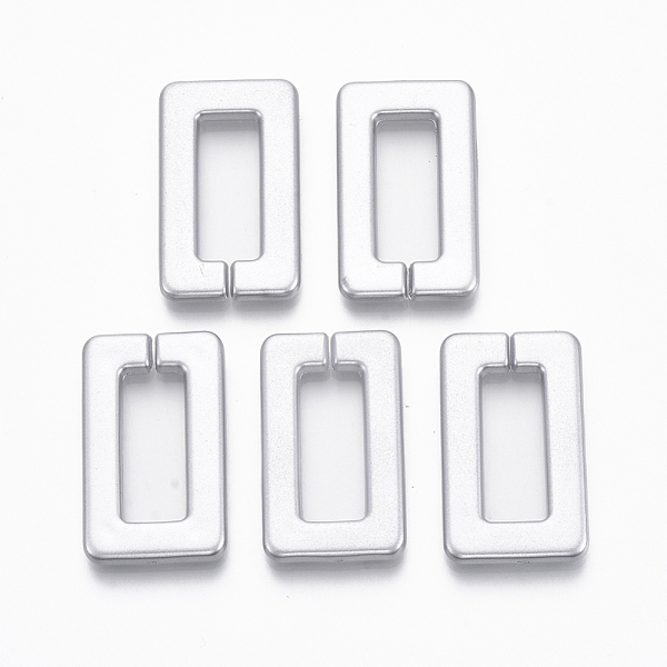 PandaHall Spray Painted CCB Plastic Linking Rings, Quick Link Connectors, For Jewelry Cross Chains Making, Rectangle, Silver, 30x18x3mm...
PandaHall Spray Painted CCB Plastic Linking Rings, Quick Link Connectors, For Jewelry Cross Chains Making, Rectangle, Silver, 30x18x3mm...