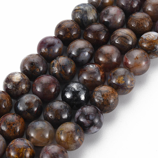 PandaHall Natural Pietersite Beads Strands, Round, 8~9mm, Hole: 1mm, about 45~48pcs/strand, 15.7 inch Pietersite Round
PandaHall Natural Pietersite Beads Strands, Round, 8~9mm, Hole: 1mm, about 45~48pcs/strand, 15.7 inch Pietersite Round