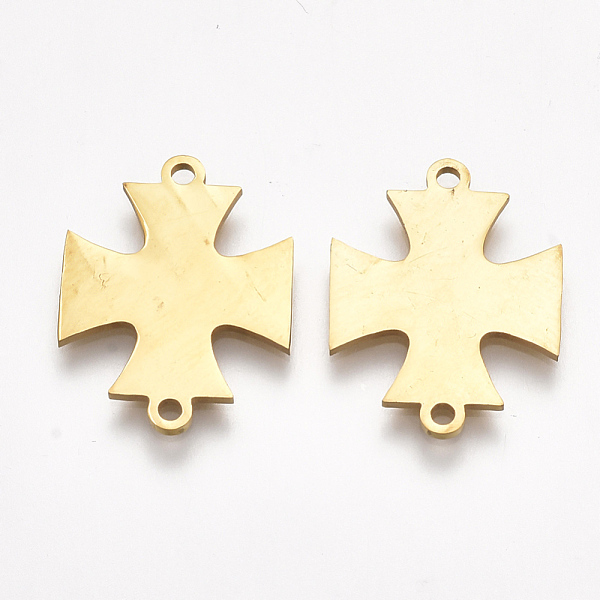 PandaHall 201 Stainless Steel Links connectors, Laser Cut Links, Cross, Golden, 18.5x14.5x1mm, Hole: 1.5mm 201 Stainless Steel Cross
PandaHall 201 Stainless Steel Links connectors, Laser Cut Links, Cross, Golden, 18.5x14.5x1mm, Hole: 1.5mm 201 Stainless Steel Cross