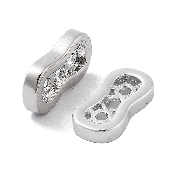PandaHall Brass Multi-Strands Links, Spacer Bars, 8 Shape, 2-Hole, Real Platinum Plated, 6.5x12x2mm, Hole: 1.4mm Brass Number
PandaHall Brass Multi-Strands Links, Spacer Bars, 8 Shape, 2-Hole, Real Platinum Plated, 6.5x12x2mm, Hole: 1.4mm Brass Number