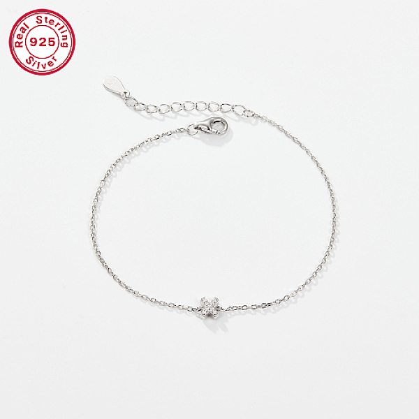 PandaHall Rhodium Plated 925 Sterling Silver Letter Cubic Zirconia Link Bracelets, Cable Chains Bracelets for Women, Letter X, 6-1/4 inch..., Clear
PandaHall Rhodium Plated 925 Sterling Silver Letter Cubic Zirconia Link Bracelets, Cable Chains Bracelets for Women, Letter X, 6-1/4 inch..., Clear