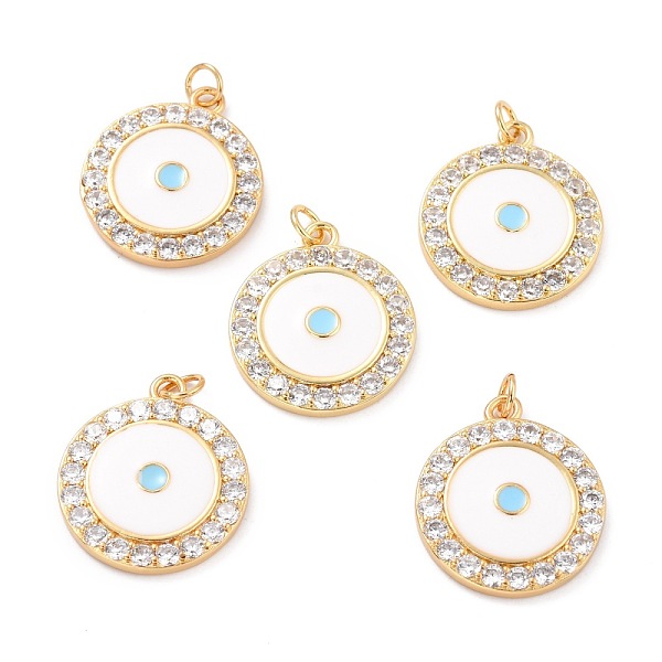 PandaHall Brass Micro Pave Cubic Zirconia Pendants, with Jump Ring and Enamel, Long-Lasting Plated, Flat Round, Blue, Real 18K Gold Plated...
PandaHall Brass Micro Pave Cubic Zirconia Pendants, with Jump Ring and Enamel, Long-Lasting Plated, Flat Round, Blue, Real 18K Gold Plated...