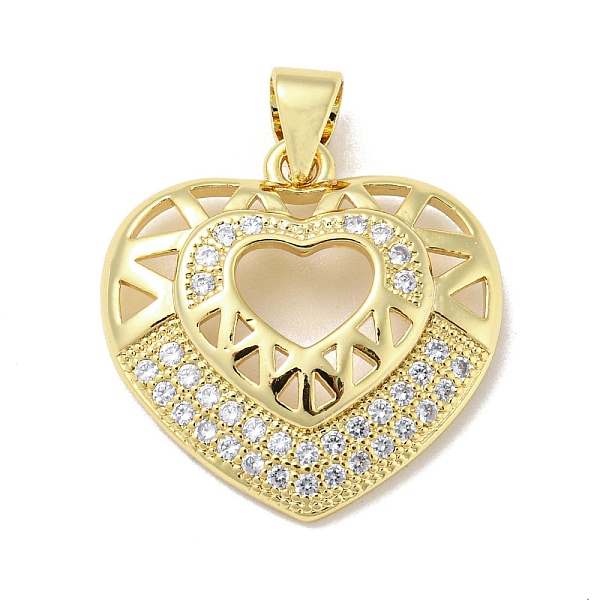 PandaHall Rack Plating Brass Micro Pave Cubic Zirconia Pendants, Long-Lasting Plated, Lead Free & Cadmium Free, Heart Charms, Real 18K Gold..., Clear
PandaHall Rack Plating Brass Micro Pave Cubic Zirconia Pendants, Long-Lasting Plated, Lead Free & Cadmium Free, Heart Charms, Real 18K Gold..., Clear