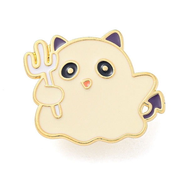 PandaHall Halloween Theme Golden Alloy Brooches, Enamel Pins, Ghost, 26x29.5x1.5mm Alloy+Enamel Ghost
PandaHall Halloween Theme Golden Alloy Brooches, Enamel Pins, Ghost, 26x29.5x1.5mm Alloy+Enamel Ghost