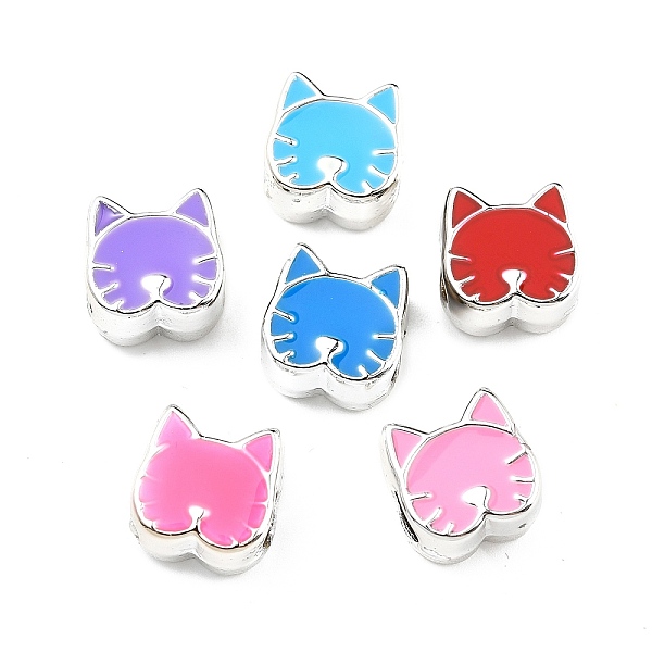 PandaHall CCB Plastic European Beads, Large Hole Beads, Enamel Style, Cat Shape, Mixed Color, 10.5x10x6.5mm, Hole: 4mm Plastic Cat Shape..., Multicolor
PandaHall CCB Plastic European Beads, Large Hole Beads, Enamel Style, Cat Shape, Mixed Color, 10.5x10x6.5mm, Hole: 4mm Plastic Cat Shape..., Multicolor