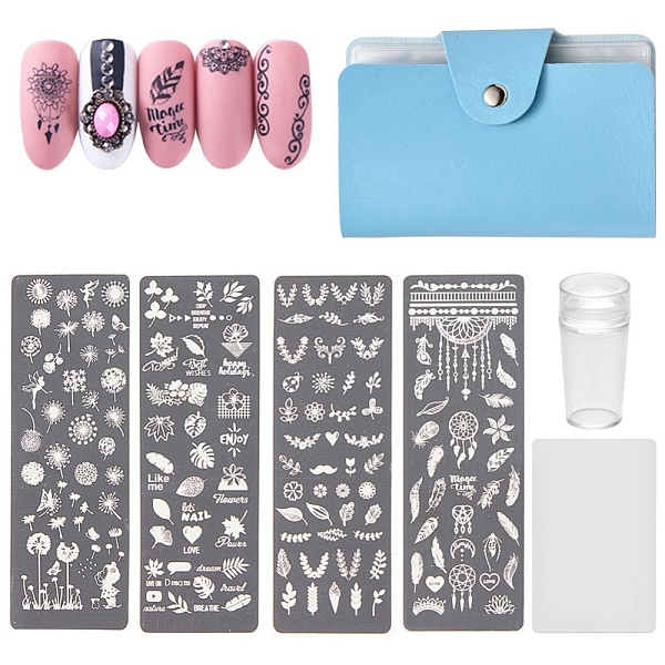 PandaHall Manicure Tool Sets, with Stainless Steel Nail Art Stamping Plates, Nail Image Templates, Silicone Nail Art Seal Stamp and Scraper...
PandaHall Manicure Tool Sets, with Stainless Steel Nail Art Stamping Plates, Nail Image Templates, Silicone Nail Art Seal Stamp and Scraper...