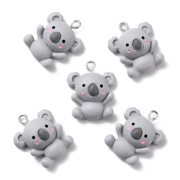 PandaHall Resin Pendants, with Platinum Iron Peg Bail, Koala, Silver, 25x21x9mm, Hole: 2mm Resin Other Animal Silver
PandaHall Resin Pendants, with Platinum Iron Peg Bail, Koala, Silver, 25x21x9mm, Hole: 2mm Resin Other Animal Silver