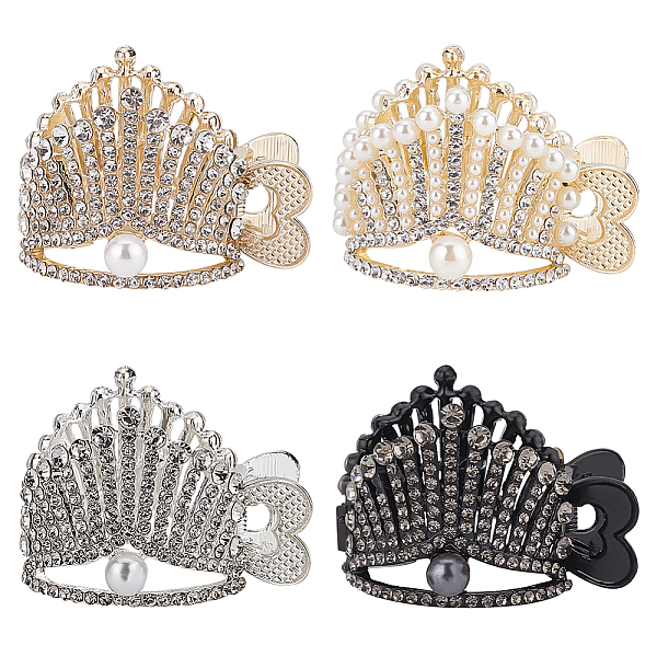 PandaHall CRASPIRE 4Pcs 4 Style Lovely Pearl Rhinestone Claw Hair Clips, High Ponytail Hair Clip for Girls and Women, Mixed Color..., Clear
PandaHall CRASPIRE 4Pcs 4 Style Lovely Pearl Rhinestone Claw Hair Clips, High Ponytail Hair Clip for Girls and Women, Mixed Color..., Clear