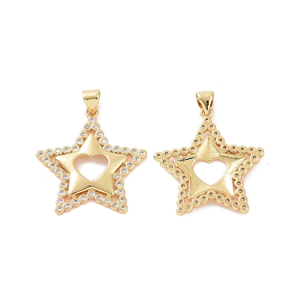 PandaHall Brass Micro Pave Cubic Zirconia Pendants, Star Charm, Golden, 31x25x2.5mm, Hole: 5x3mm Brass+Cubic Zirconia Star Clear
PandaHall Brass Micro Pave Cubic Zirconia Pendants, Star Charm, Golden, 31x25x2.5mm, Hole: 5x3mm Brass+Cubic Zirconia Star Clear