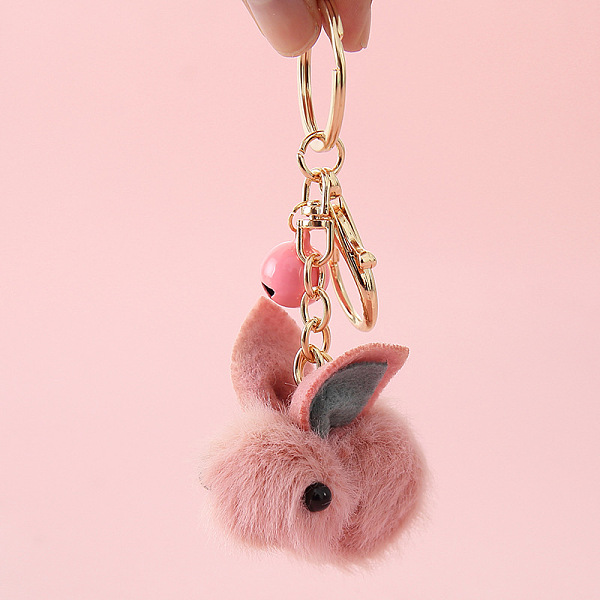 PandaHall Wool Felt Keychain, with Iron Key Rings & Lobster Claw Clasps & Bell, Rabbit Pattern, 5x6cm Wool Rabbit Pink
PandaHall Wool Felt Keychain, with Iron Key Rings & Lobster Claw Clasps & Bell, Rabbit Pattern, 5x6cm Wool Rabbit Pink
