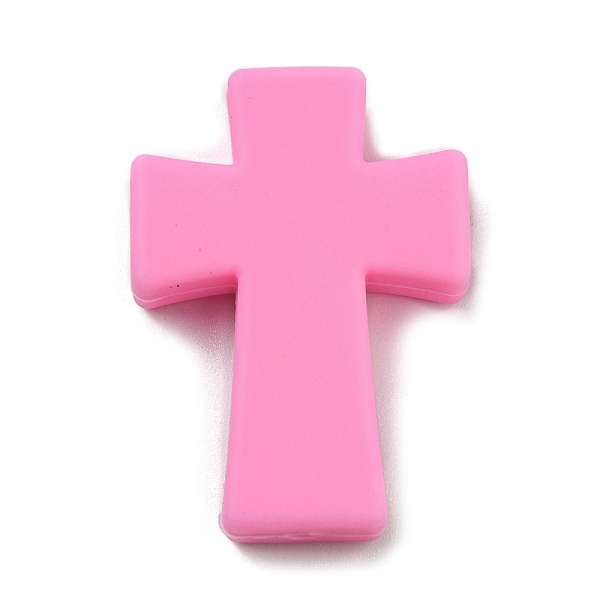 PandaHall Cross Silicone Focal Beads, Chewing Beads For Teethers, DIY Nursing Necklaces Making, Hot Pink, 35x25x8mm, Hole: 2mm Silicone...
PandaHall Cross Silicone Focal Beads, Chewing Beads For Teethers, DIY Nursing Necklaces Making, Hot Pink, 35x25x8mm, Hole: 2mm Silicone...