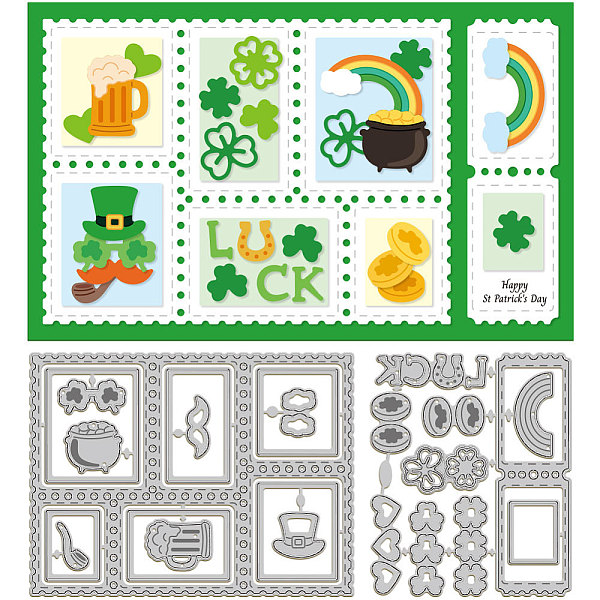 PandaHall GLOBLELAND St. Patrick's Day Postage Frame Cutting Dies for Card Making Metal Stamp Frame Die Cuts Cutting Dies Templates for...
PandaHall GLOBLELAND St. Patrick's Day Postage Frame Cutting Dies for Card Making Metal Stamp Frame Die Cuts Cutting Dies Templates for...