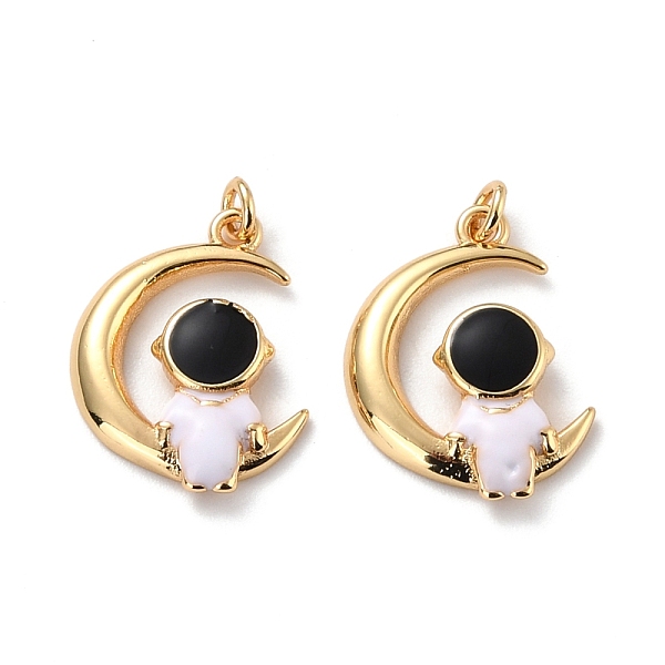 PandaHall Eco-friendly Brass Enamel Pendants, Long-Lasting Plated, Real 18K Gold Plated, Cadmium Free & Lead Free, Astronaut with Moon..., Black
PandaHall Eco-friendly Brass Enamel Pendants, Long-Lasting Plated, Real 18K Gold Plated, Cadmium Free & Lead Free, Astronaut with Moon..., Black