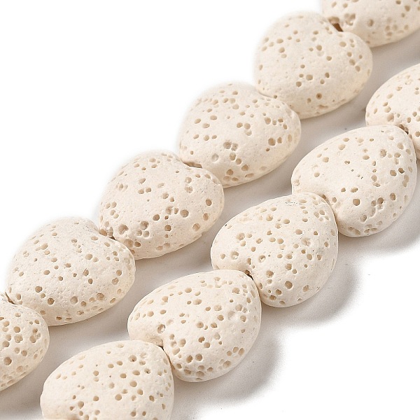 PandaHall Natural Lava Rock Beads Strands, Dyed, Heart, Floral White, 14x13~13.5x7mm, Hole: 1.2mm, about 30pcs/strand, 16.14''(41~14.5cm)...
PandaHall Natural Lava Rock Beads Strands, Dyed, Heart, Floral White, 14x13~13.5x7mm, Hole: 1.2mm, about 30pcs/strand, 16.14''(41~14.5cm)...