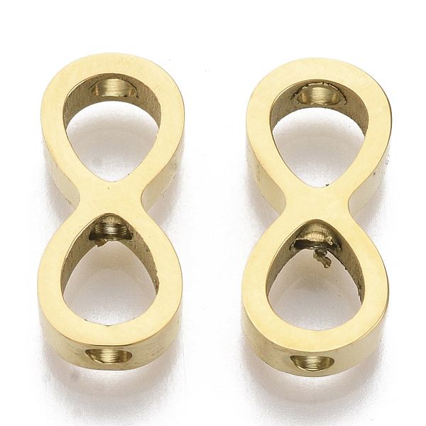 PandaHall 304 Stainless Steel Beads, Infinity, Golden, 14.5x7x3mm, Hole: 2mm 304 Stainless Steel Infinity
PandaHall 304 Stainless Steel Beads, Infinity, Golden, 14.5x7x3mm, Hole: 2mm 304 Stainless Steel Infinity
