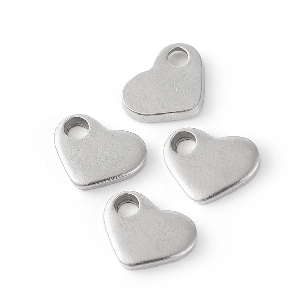 PandaHall 201 Stainless Steel Charms, Stamping Blank Tag, Heart, Stainless Steel Color, 8x10x1.5mm, Hole: 2mm 201 Stainless Steel Heart
PandaHall 201 Stainless Steel Charms, Stamping Blank Tag, Heart, Stainless Steel Color, 8x10x1.5mm, Hole: 2mm 201 Stainless Steel Heart