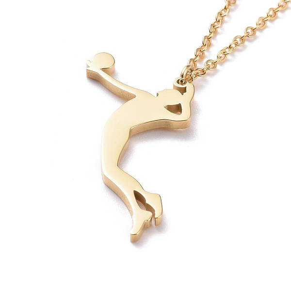 PandaHall Ion Plating(IP)304 Stainless Steel Pendant Necklaces, with Lobster Clasp, Row Players, Golden, 17.72 inch(45cm), 1.5mm 304...
PandaHall Ion Plating(IP)304 Stainless Steel Pendant Necklaces, with Lobster Clasp, Row Players, Golden, 17.72 inch(45cm), 1.5mm 304...