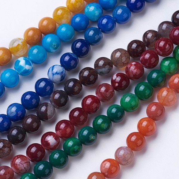 PandaHall Natural Agate Beads Strands, Dyed & Heated, Grade A, Round, Mixed Color, 6mm, Hole: 1mm, about 62pcs/strand, 14.9 inch(38cm)..., Multicolor
PandaHall Natural Agate Beads Strands, Dyed & Heated, Grade A, Round, Mixed Color, 6mm, Hole: 1mm, about 62pcs/strand, 14.9 inch(38cm)..., Multicolor