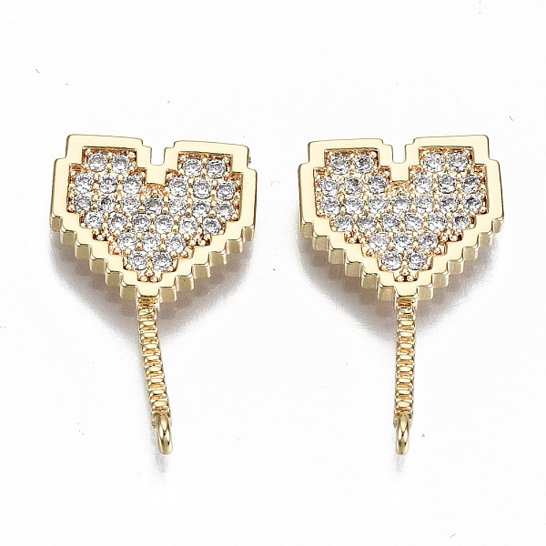 PandaHall Brass Micro Pave Clear Cubic Zirconia Pendants, Nickel Free, Heart, Real 18K Gold Plated, 21x12.5x2mm, Hole: 1mm Brass+Cubic...
PandaHall Brass Micro Pave Clear Cubic Zirconia Pendants, Nickel Free, Heart, Real 18K Gold Plated, 21x12.5x2mm, Hole: 1mm Brass+Cubic...