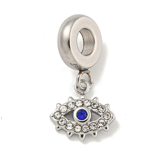 PandaHall 304 Stainless Steel Pendants, with Rhinestone, Evil Eye, Stainless Steel Color, 21mm, Hole: 4.5mm Stainless Steel+Rhinestone Evil..., Clear
PandaHall 304 Stainless Steel Pendants, with Rhinestone, Evil Eye, Stainless Steel Color, 21mm, Hole: 4.5mm Stainless Steel+Rhinestone Evil..., Clear