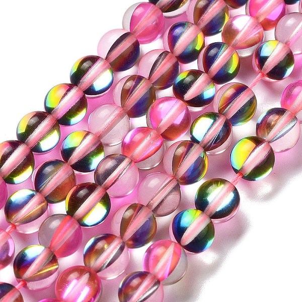 PandaHall Synthetic Moonstone Beads Strands, Round, Hot Pink, 8mm, Hole: 1mm, about 23~24pcs/strand, 7.09~7.32 inch(18~18.6cm) Moonstone...
PandaHall Synthetic Moonstone Beads Strands, Round, Hot Pink, 8mm, Hole: 1mm, about 23~24pcs/strand, 7.09~7.32 inch(18~18.6cm) Moonstone...