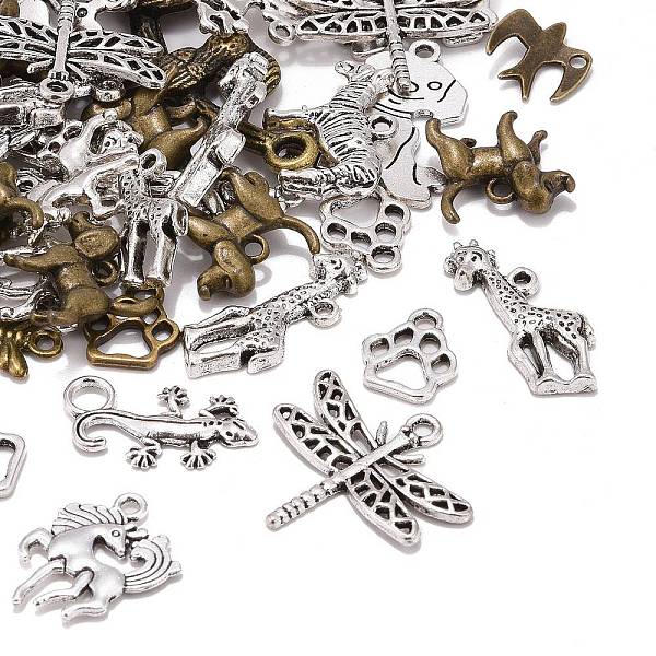 PandaHall Tibetan Style Pendants, Animal Shapes, Mixed Color, 9.5~51.5x11~47.5x1~5mm, Hole: 1.5~4mm Alloy Mixed Shapes
PandaHall Tibetan Style Pendants, Animal Shapes, Mixed Color, 9.5~51.5x11~47.5x1~5mm, Hole: 1.5~4mm Alloy Mixed Shapes