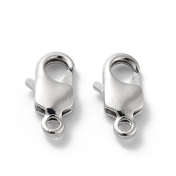 PandaHall Brass Lobster Claw Clasps, Real Platinum Plated, 13x7x3mm, Hole: 1.6mm Brass
PandaHall Brass Lobster Claw Clasps, Real Platinum Plated, 13x7x3mm, Hole: 1.6mm Brass